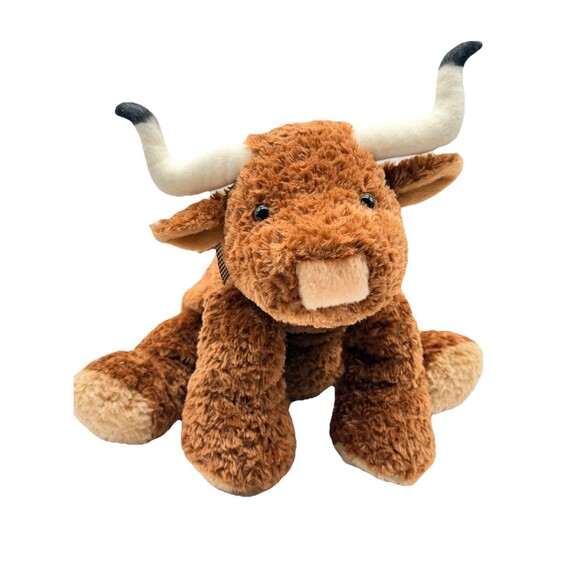 Mary Meyer Other - Mary Meyer Flip Flops Bubba Longhorn Brown Bull Cow Plush Stuffed Animal 13" HTF